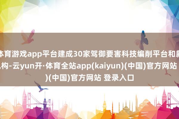 体育游戏app平台建成30家驾御要害科技编削平台和新式研发机构-云yun开·体育全站app(kaiyun)(中国)官方网站 登录入口